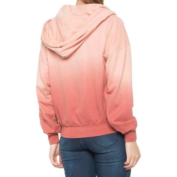 Young, Fabulous, & Broke Hoodie Women's Terra Cotta Ombre‎ Cowl Neck Size Medium - Picture 2 of 10